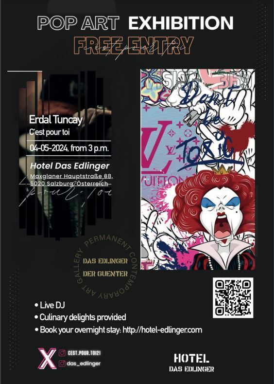 Feiern Sie Kunst und Kultur: Pop Art Ausstellung von Erdal Tuncay in unserem Hotel bis Oktober